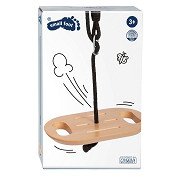 Small Foot - Wooden Disc Swing with Handles Black Line
