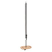 Small Foot - Wooden Disc Swing with Handles Black Line