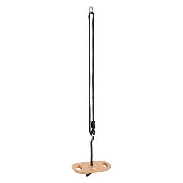 Small Foot - Wooden Disc Swing with Handles Black Line