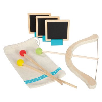 Small Foot – Aktives Spielset mit Pfeil und Bogen aus Holz, 8-tlg.