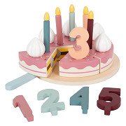 Small Foot - Wooden Cuttable Birthday Cake, 18pcs.