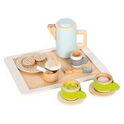 Small Foot - Wooden Play Kitchen Coffee and Tea Set