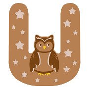 Small Foot - Holztiere Kinderbuchstabe - U