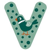 Small Foot - Wooden Animal Children's Letter - V