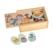 Small Foot - Wooden Dino Memory Game in Storage Box