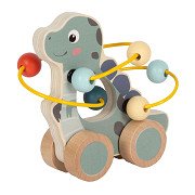 Small Foot - Wooden Push Figure Motor Skills Spiral Dino