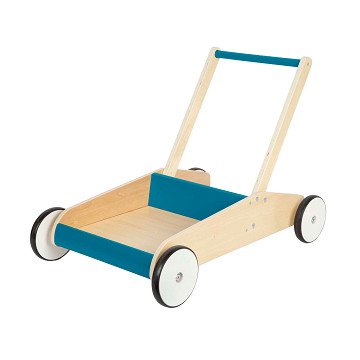 Small Foot - Houten Loopwagen Petrol Blauw