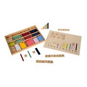 Small Foot - Wooden Learning Box with Counting Rods and Counting Blocks Set