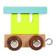 Small Foot - Wooden Letter Train Wagon Colored