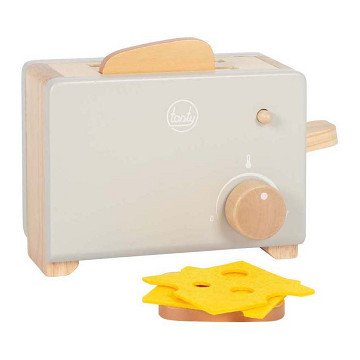 Small Foot - Houten Broodrooster Set Grijs 