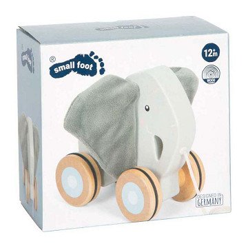 Small Foot - Holzelefant zum Ziehen mit knittrigen Ohren