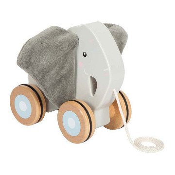 Small Foot - Wooden Elephant Pulling with Crinkly Ears