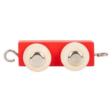 Small Foot - Holzbuchstabenzuganhänger Rot - 12 Stück