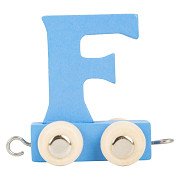 Small Foot - Holzbuchstabenzug Blau - F - 12 Stück