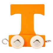 Small Foot - Houten Lettertrein Oranje - T - 12 stuks
