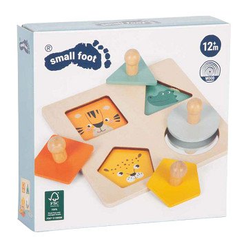 Small Foot - Wooden Shapes Montessori Puzzle FSC