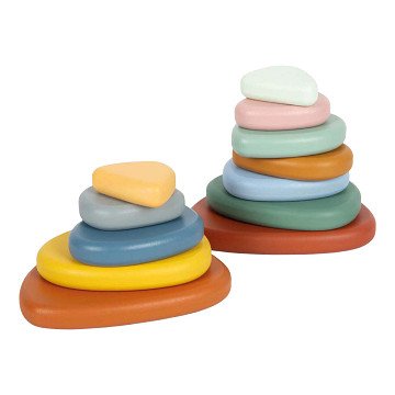 Small Foot - Wooden Montessori River Rocks Balance Game FSC