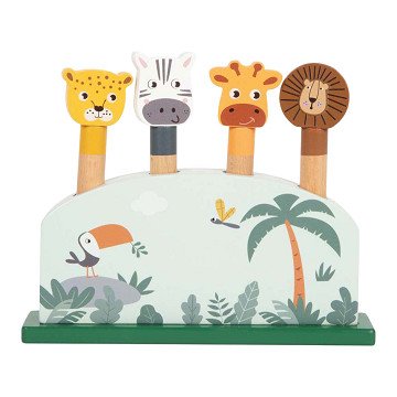 Small Foot - Wooden Animal Shape Game Safari FSC