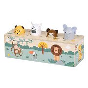 Small Foot – Tanzende Holztiere mit Geräuschen, Safari FSC