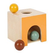 Small Foot – Montessori-Spielkasten aus Holz mit Murmeln, FSC-zertifiziert