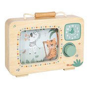 Small Foot – Holz-Fernsehspieluhr Safari FSC