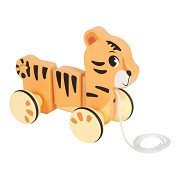 Small Foot - Tiger Safari aus Holz zum Nachziehen (FSC)