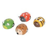 Small Foot - Houten Pull-back Dieren Tiny Friends - 12st.