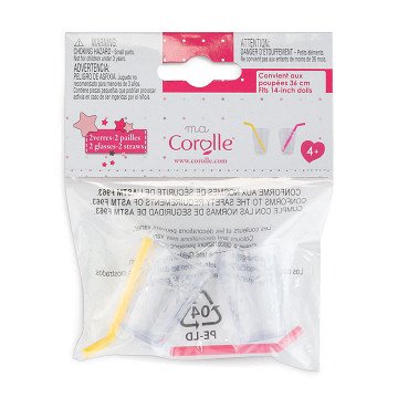 Ma Corolle - Doll Glasses with Straws, 2 pcs.