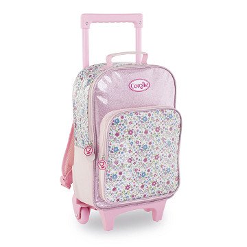 Corolle Trolley-Rucksack Blumen - Rosa