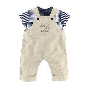 Corolle Mon Grand Poupon Dungarees Ecru and T-shirt, 36cm
