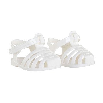 Corolle Mon Grand Poupon Sandalen, Weiß, 36 cm