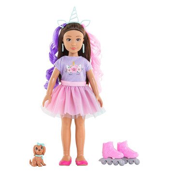 Corolle Girls – Luna-Einhorn-Modepuppen-Set