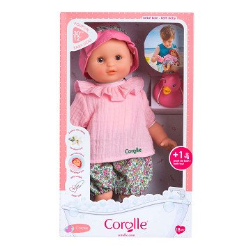 Corolle Badpop Coralie met Badeend - Bloomer, 30cm