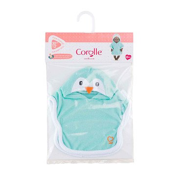Corolle Badcape voor Babypop - Pinguin, 30cm