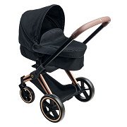 Corolle Zwarte Poppenwagen 3 in 1 voor Babypop van 36-42cm