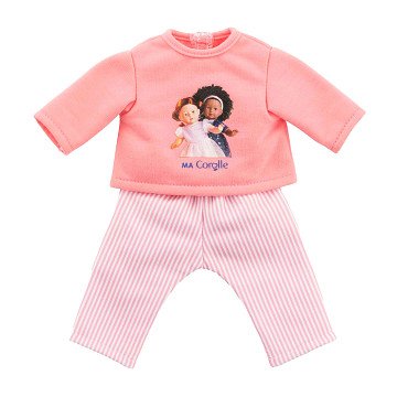 Corolle Roze Pyjama voor Poppen van 36cm, 2dlg.