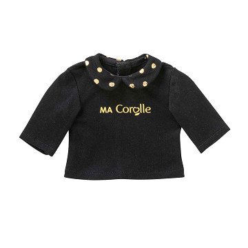 Corolle Black and Gold T-shirt for Dolls, 36cm