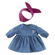 Corolle Jeans Jurk met Sjaal Kleine Ontdekker - 30cm