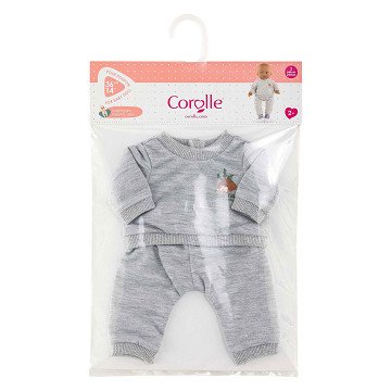 Corolle Grijs Joggingpak Kleine Ontdekker - 36cm