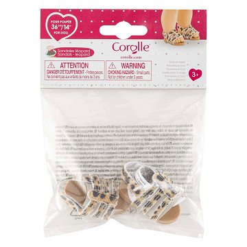 Ma Corolle Doll Sandals Leopard - 36cm