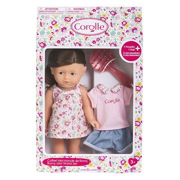 Corolle Mini Babypop Romy with 3 Accessories - 20cm