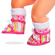 Socken und gestreifte Schuhe für New Born Baby