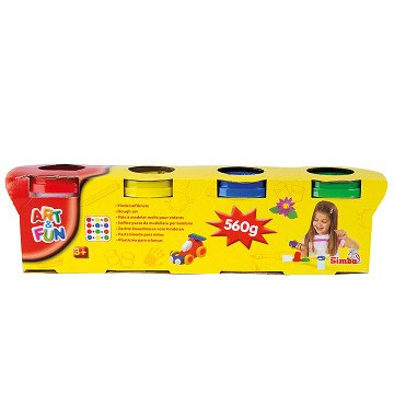 Art & Fun Clay Set, 4-tlg.