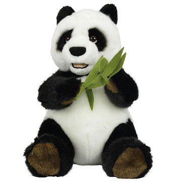 Knuffel Zittende Panda met Bamboe