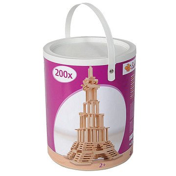 Eichhorn Houten Bouwplankjes in Ton, 200dlg