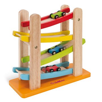 Eichhorn Wooden Car Track with 3 Cars