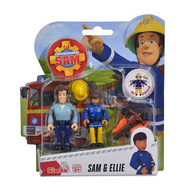 Fireman Sam Action Figures - Sam and Ellie