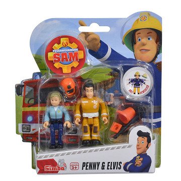 Fireman Sam Action Figures - Penny and Elvis
