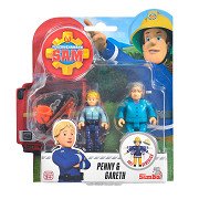 Fireman Sam Toy Figures - Penny and Gareth