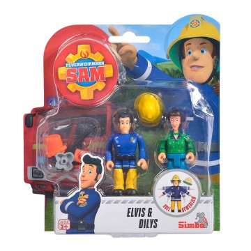 Fireman Sam Toy Figures - Elvis and Dilys